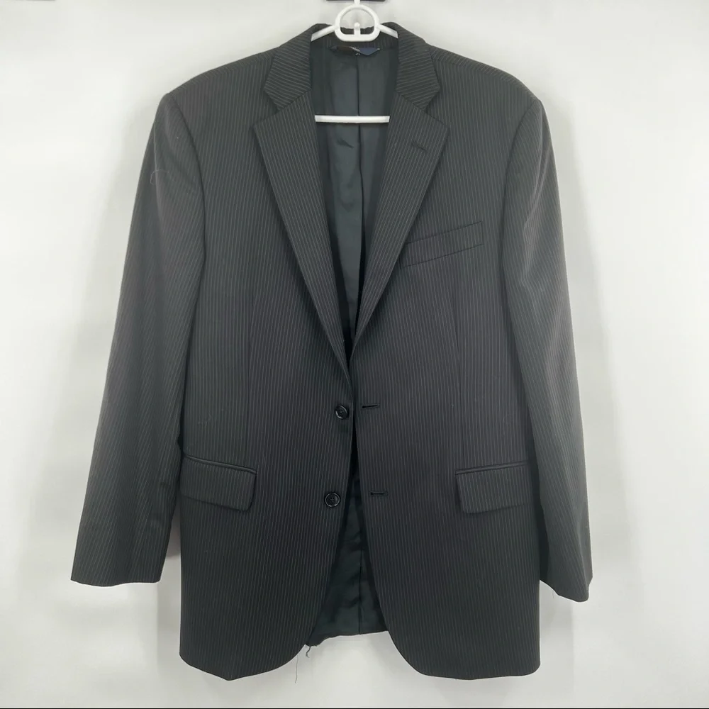 346 Brooks Brothers blue striped wool blazer size 40R